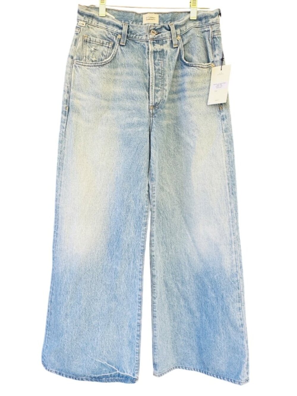 Citizens Of Humanity Beverly Low Slouch Boot Jeans Light Wash Size 27 NWT